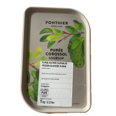 Пюре заморожене Саусепа із цукром 10%, Ponthier 1 кг
