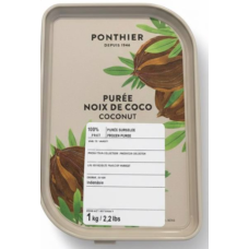 Заморожене пюре кокосу з цукром 10%, 1 кг