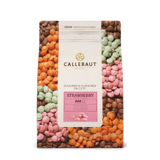 Розовый шоколад  со вкусом Клубники, Callebaut, 100 г