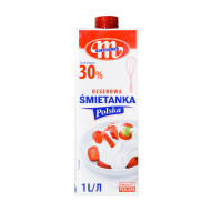 Вершки тваринні 30% Smietanka Mlekovita, 1 л