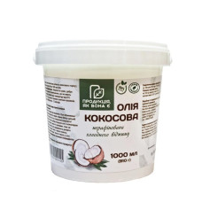 Кокосова Олія нерафінована, 1 л