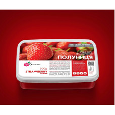 Пюре Полуниця заморожене без цукру, Ya-gurman, 1 кг