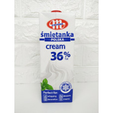 Сливки животные 36% Smietanka Mlekovita, 1 л